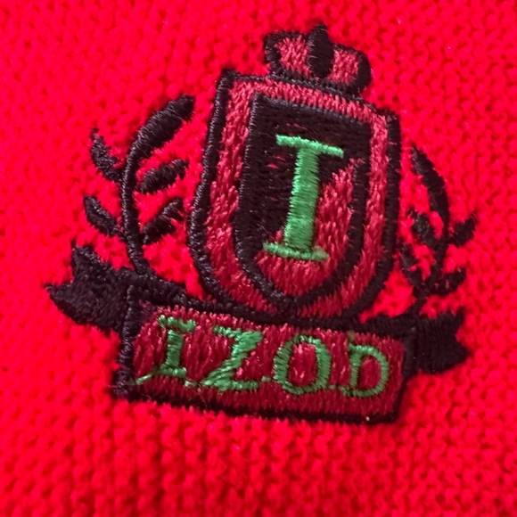 Vintage Izod Sweater Cardigan 100% Acrylic Rockabilly Men Size Large Tall EUC - Picture 5 of 5